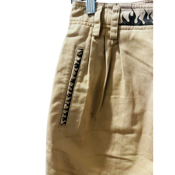 Liz Claiborne Vintage 90's Playboy Bunny Khaki Shorts Size 8 Women's Cut Off - Picture 3 of 6